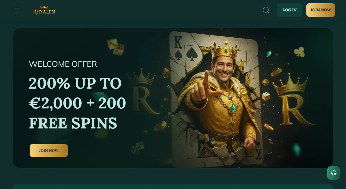 Footer van Royalen met licentie-informatie