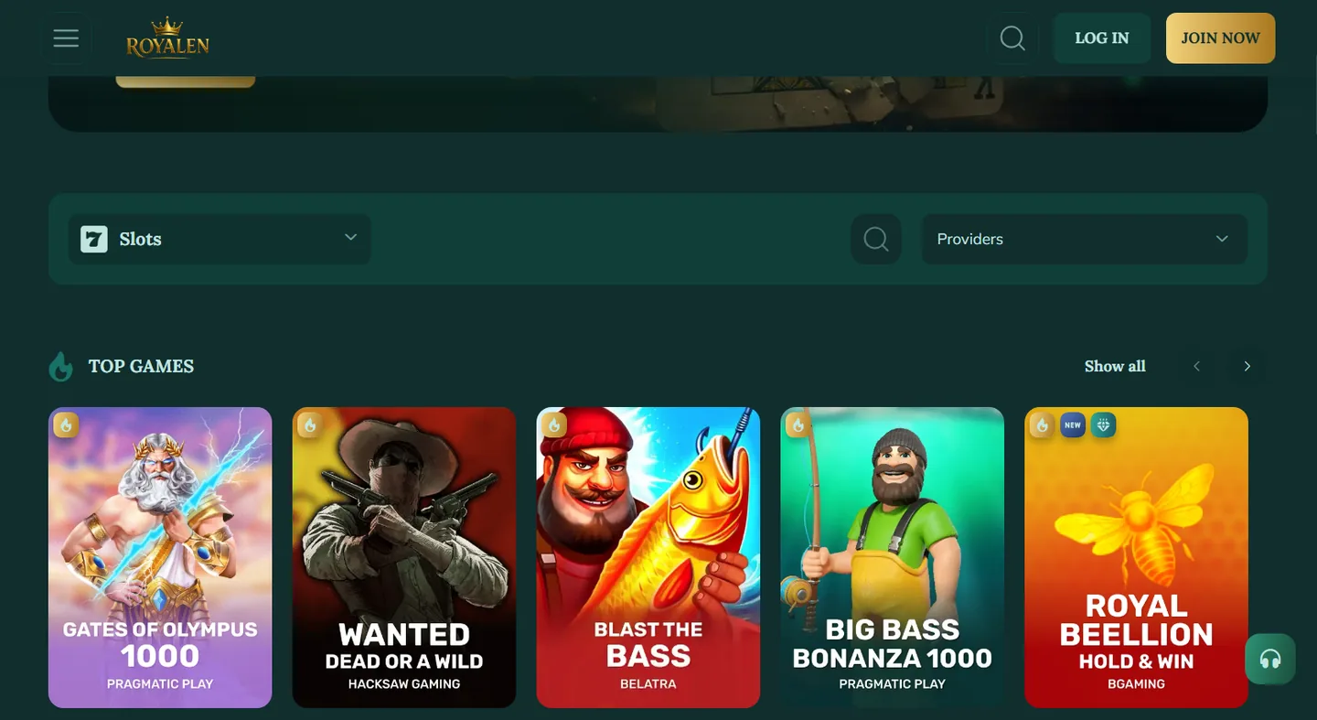 Spellobby van Royalen met providers